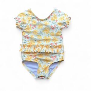 Carter's Yellow Floral Swimsuit Size 6 Months NWOT